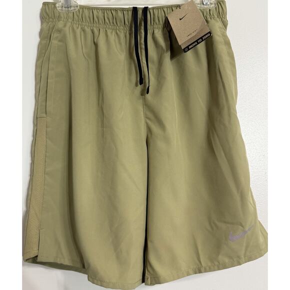 NEW Nike Men's Dri-FIT Challenger Brief Lined Running Shorts Parachute Beige S - Picture 1 of 2